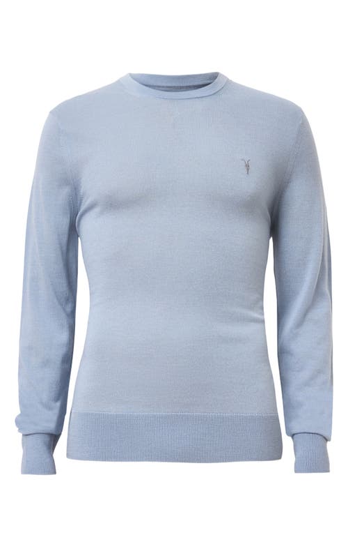 Allsaints Mode Regular Fit Merino Wool Sweater In Willow Blue