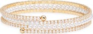 Nordstrom Faux Pearl & Cubic Zirconia Coil Wrap Bracelet