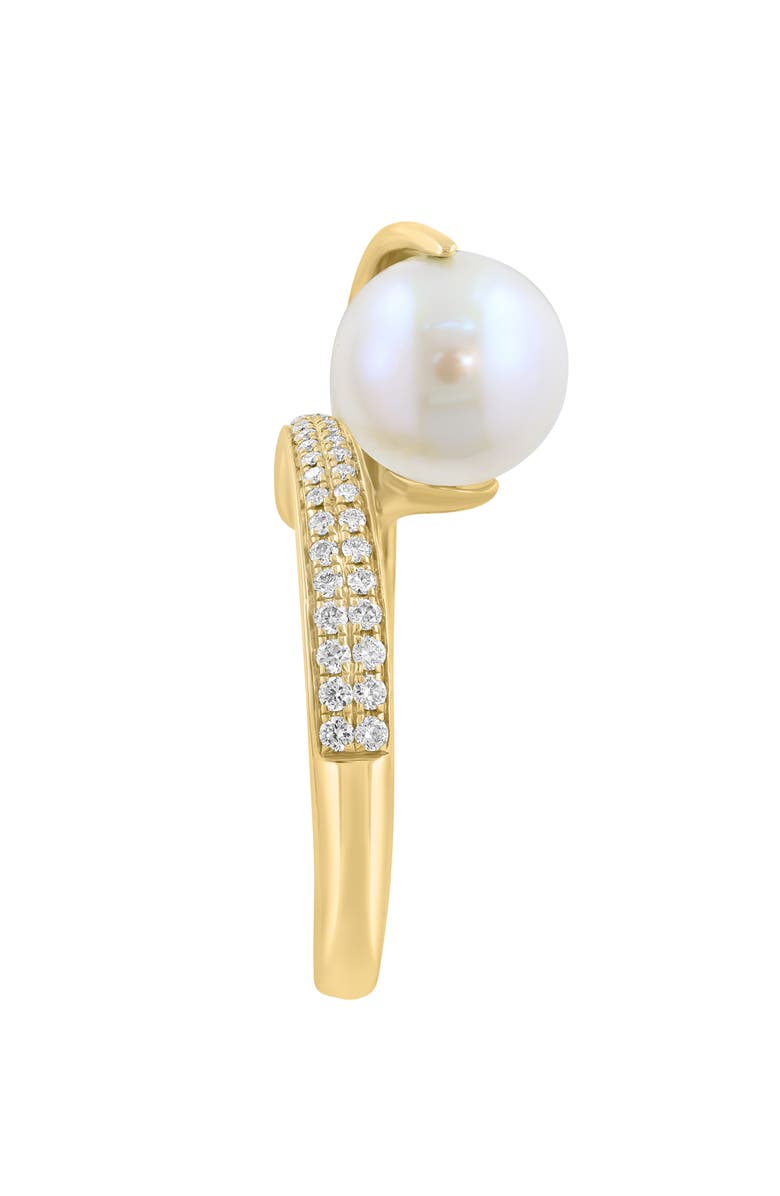 EFFY Diamond & Freshwater Pearl Ring, Alternate, color, White