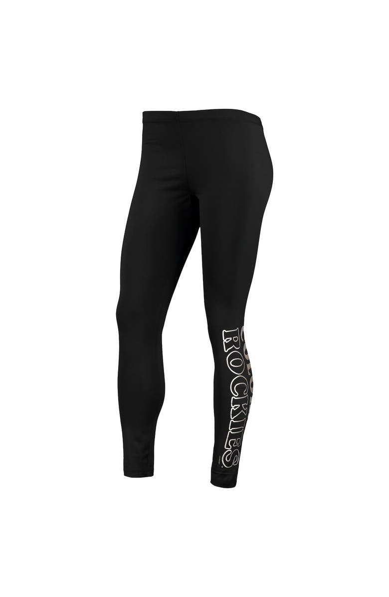 G-III 4HER BY CARL BANKS Women's G-III 4Her by Carl Banks Black Colorado Rockies Stadium Leggings, Alternate, color, 