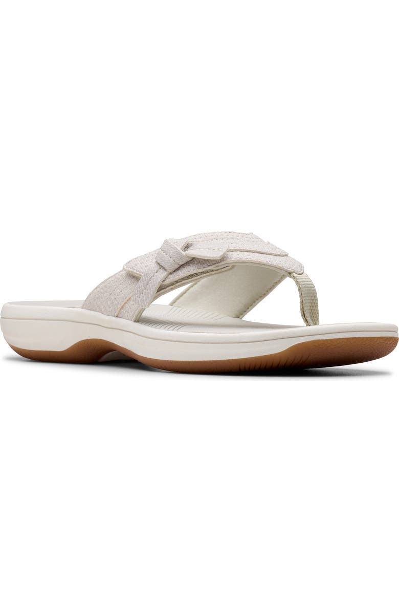 Clarks<sup>®</sup> Breeze Dalia Flip Flop, Main, color, Off White