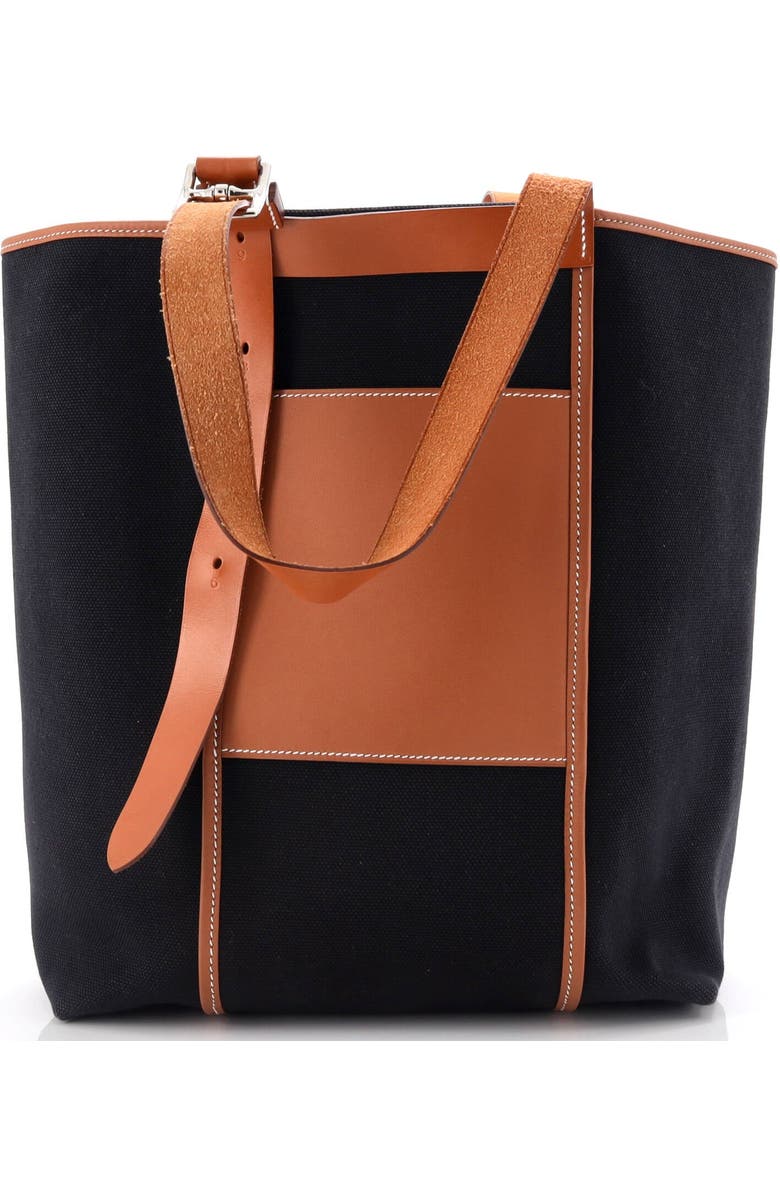 Pre-Owned Hermes Etriviere Pocket Tote Toile and Leather 27, Alternate, color,