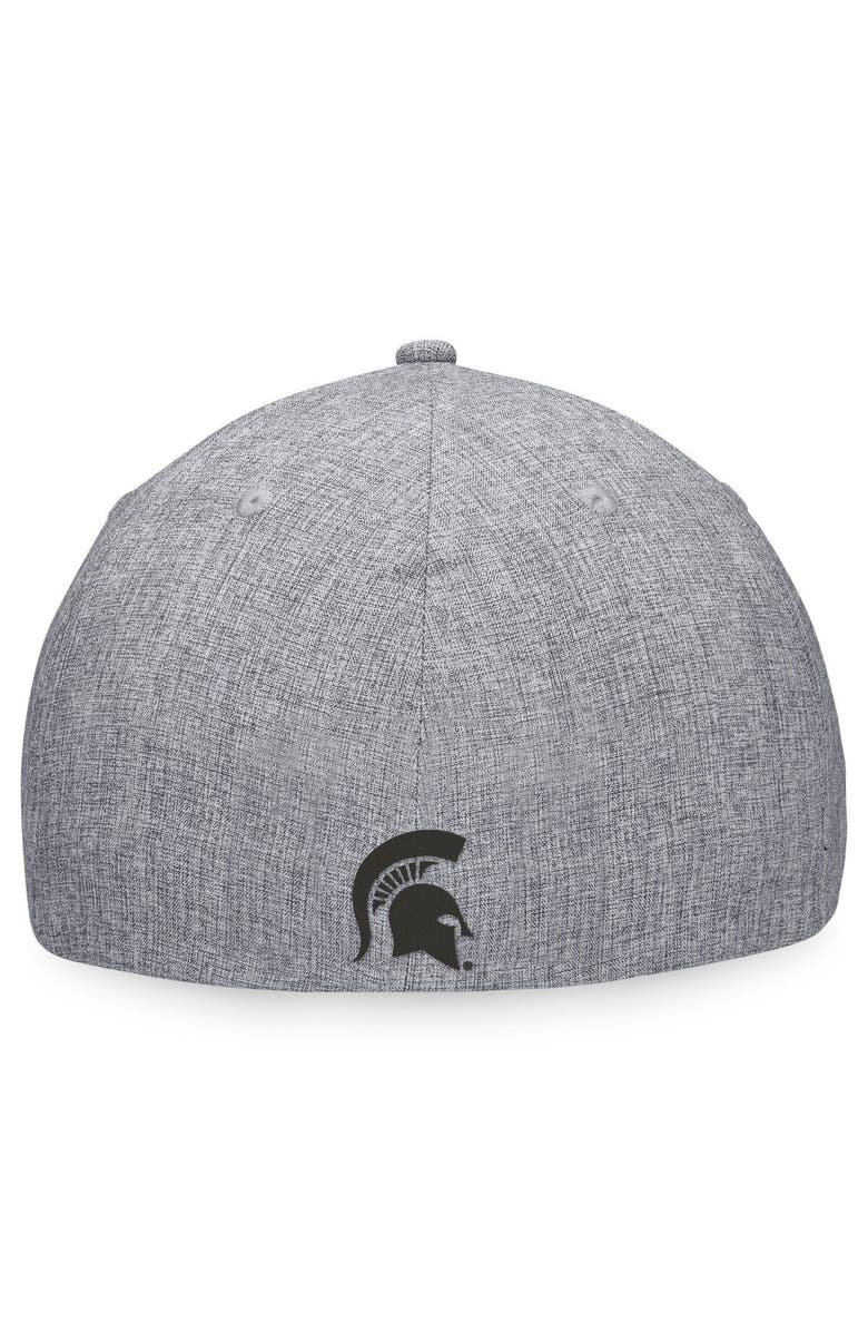 TOP OF THE WORLD Men's Top of the World Gray Michigan State Spartans Top Grit Flex Hat, Alternate, color, 