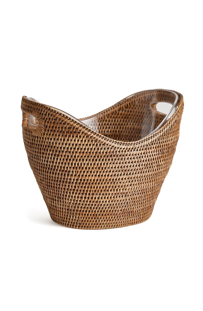 Napa Home & Garden Burma Rattan Beverage Tub Large, Main, color, Brown