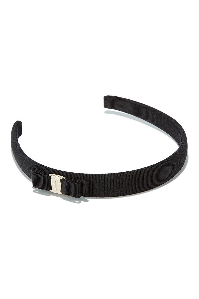 Vara Bow Headband, Main, color, BLACK/ GOLD