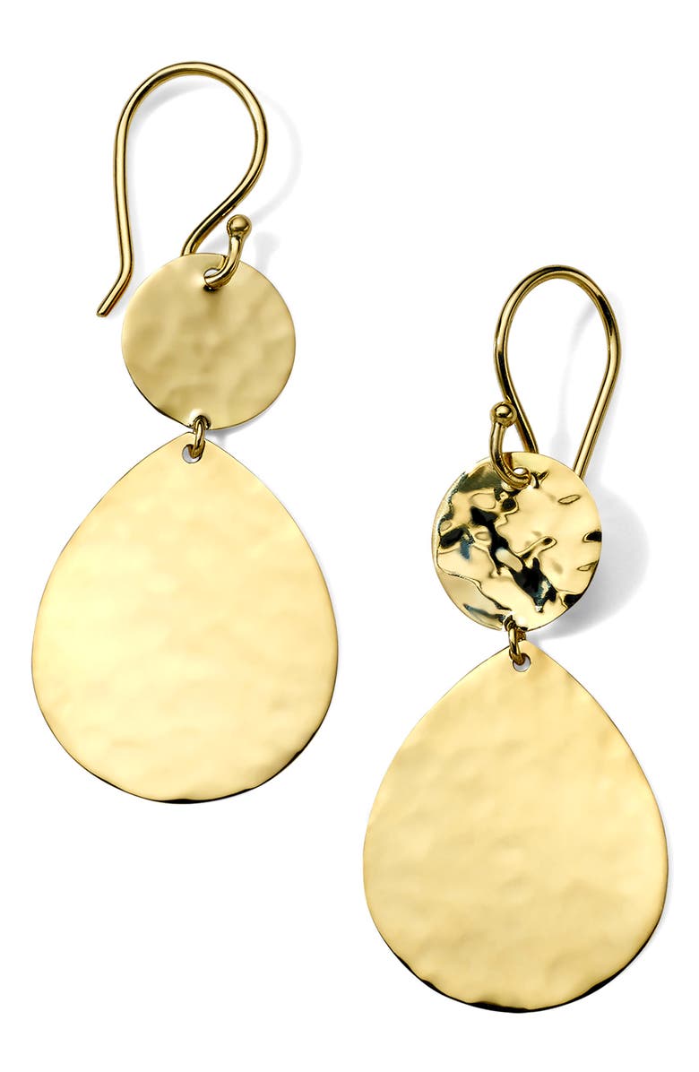 Ippolita Crinkle Hammered Teardrop Earrings, Main, color, 