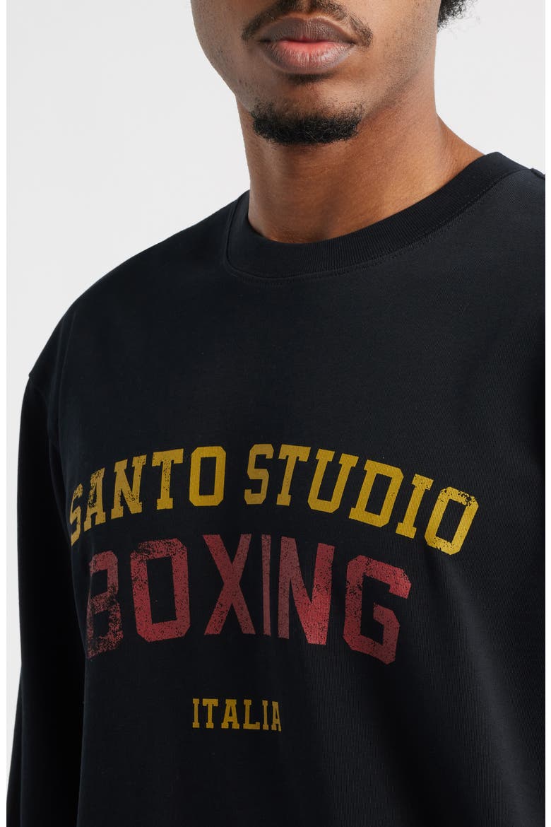 Boxing Division Long Sleeve Graphic T-Shirt, Alternate, color, BLACK