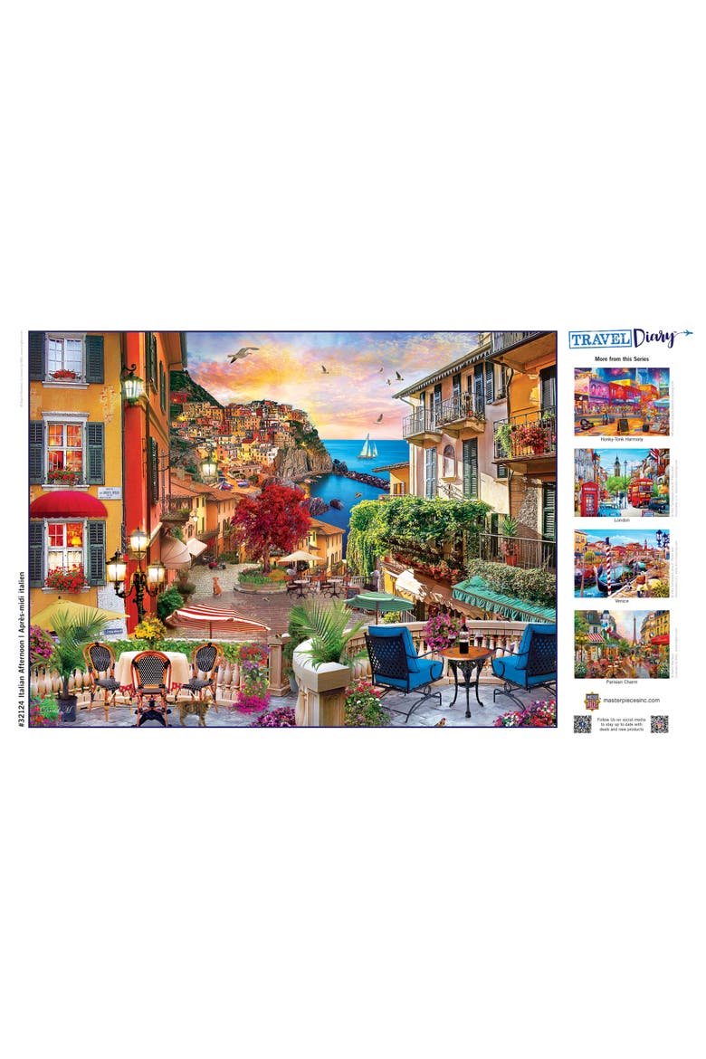 Italian Afternoon 500 Piece Puzzle, Alternate, color, Multicolor