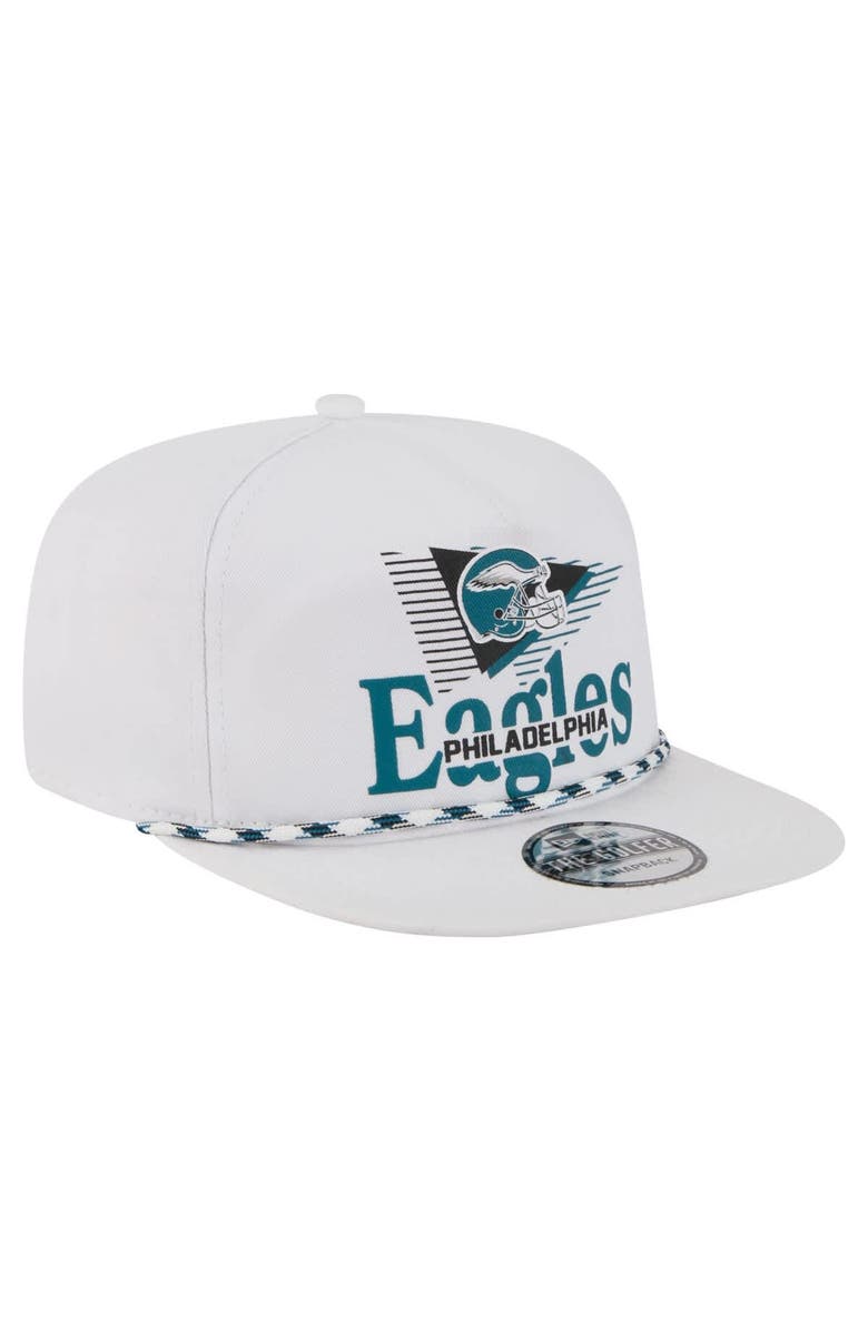 New Era Men's New Era White Philadelphia Eagles Collide Golfer Snapback Hat, Alternate, color, White