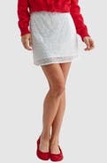 All in Favor Embroidered Eyelet Miniskirt
