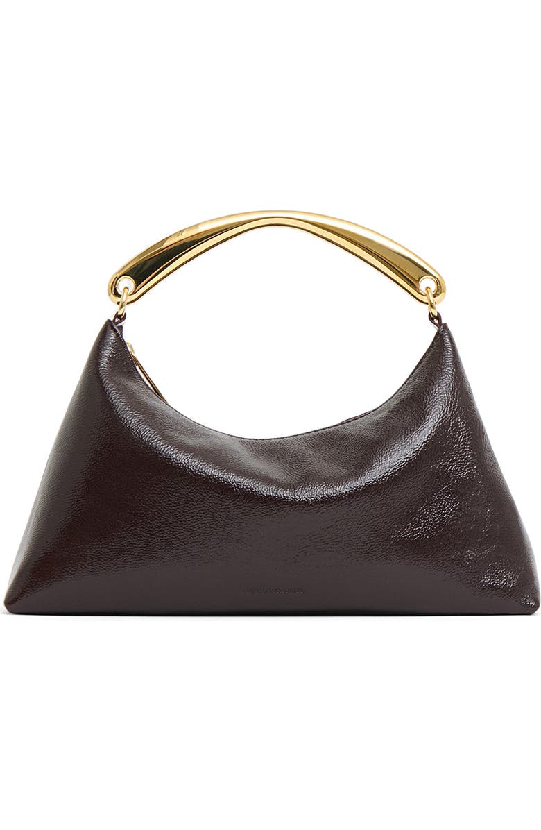 Mansur Gavriel Rhea Metal Handle Naplak Leather Handbag, Main, color,