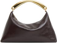 Mansur Gavriel Rhea Metal Handle Naplak Leather Handbag