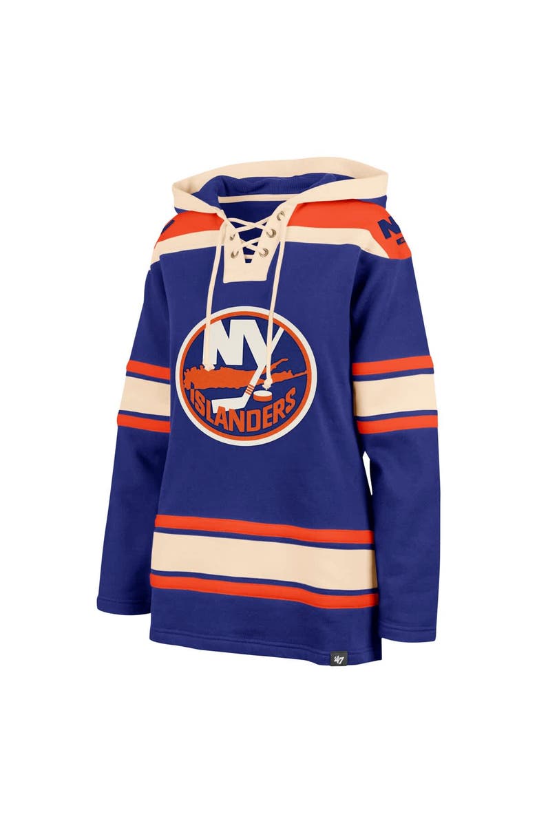 '47 Women's '47  Royal New York Islanders Superior Lacer Pullover Hoodie, Alternate, color, Royal