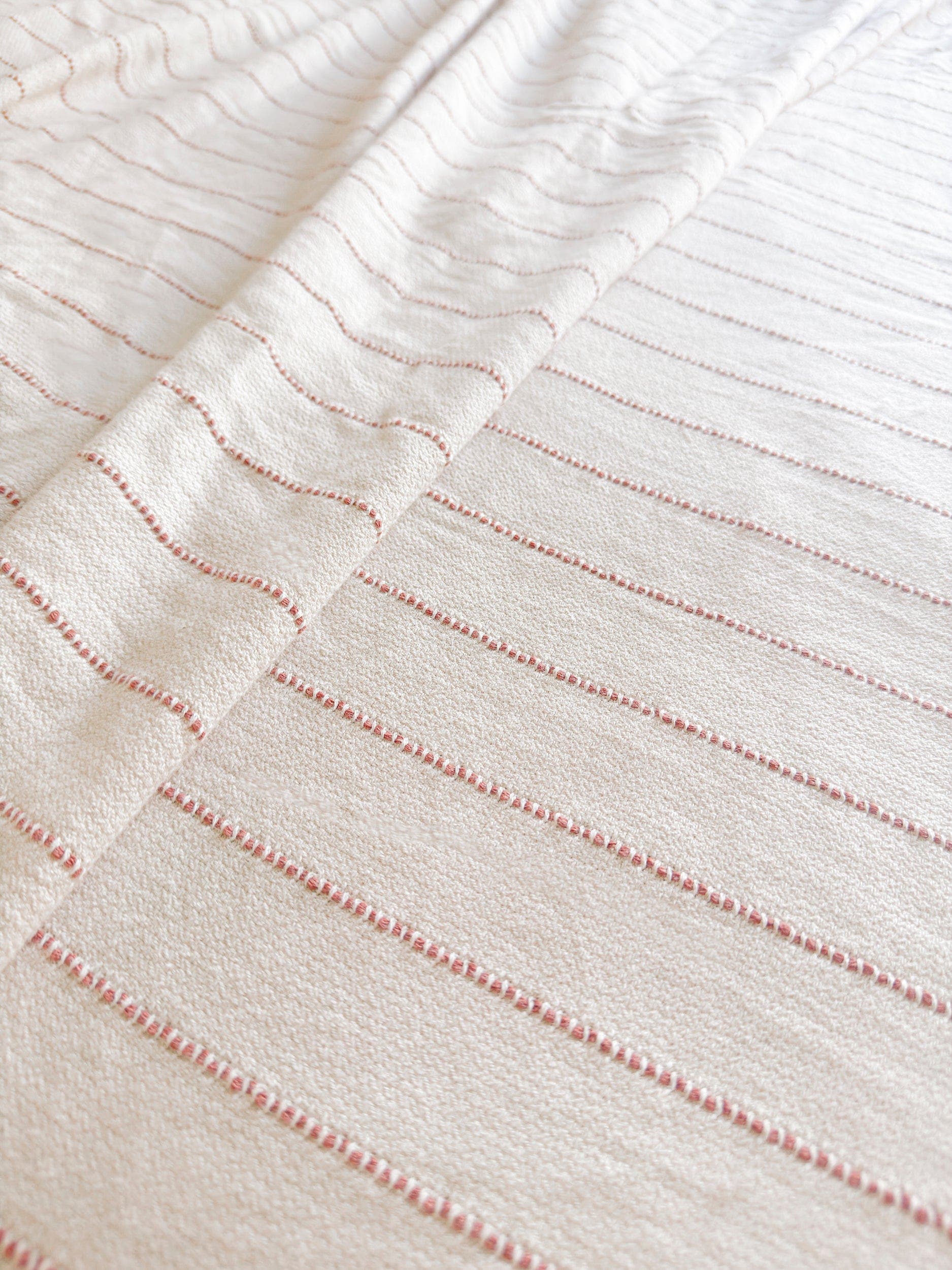 selected Ivory / Copper Stripe