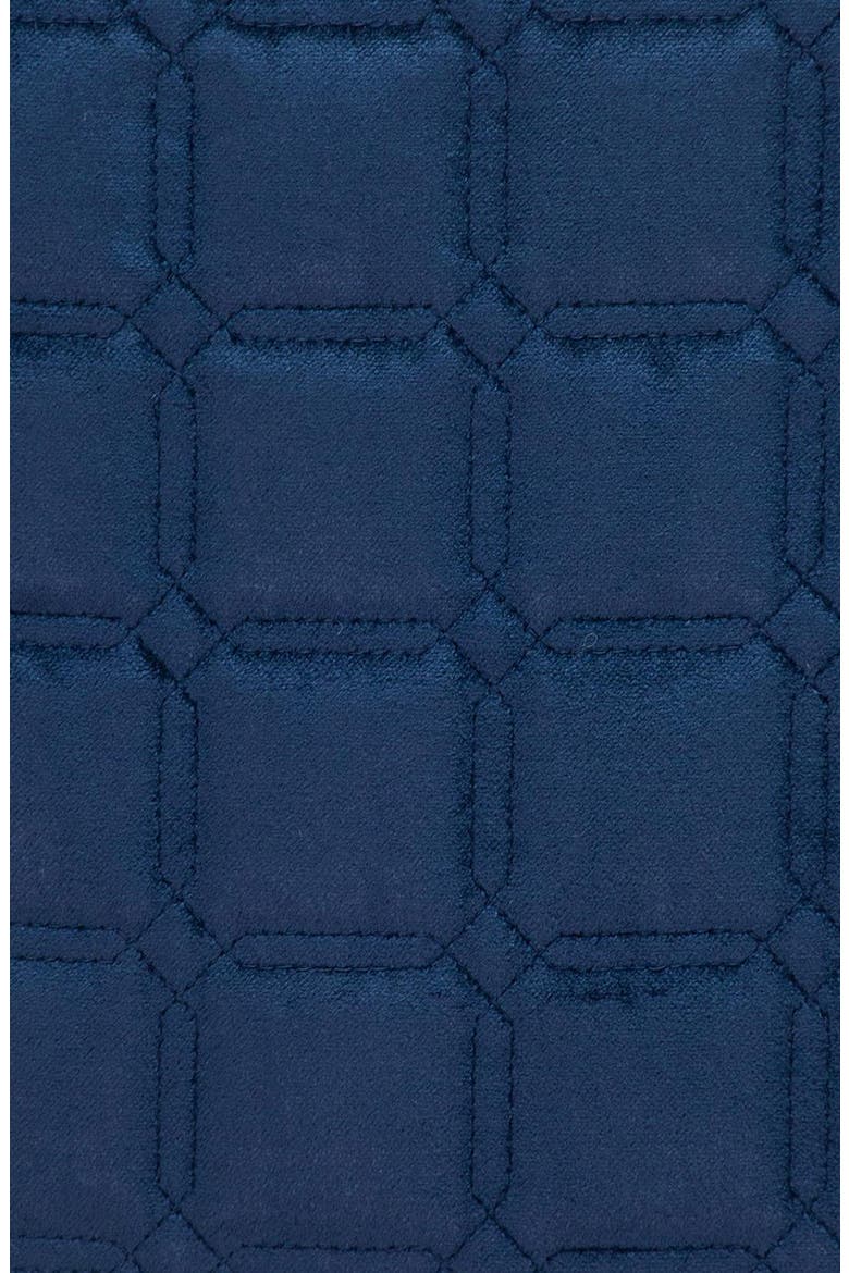 Marrisa Velvet Throw Pillow, Alternate, color, BLUE/ NAVY