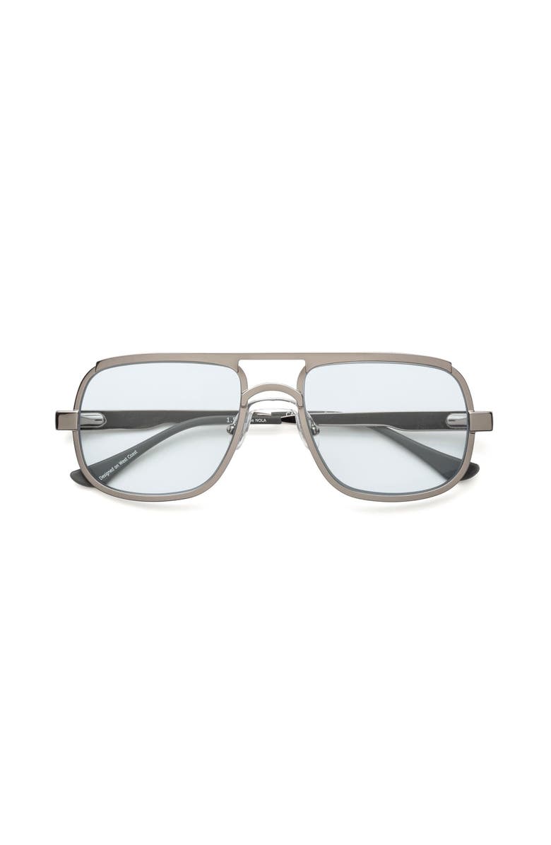 Caddis NOLA | Reading Glasses, Main, color, Polished Gunmetal Blue