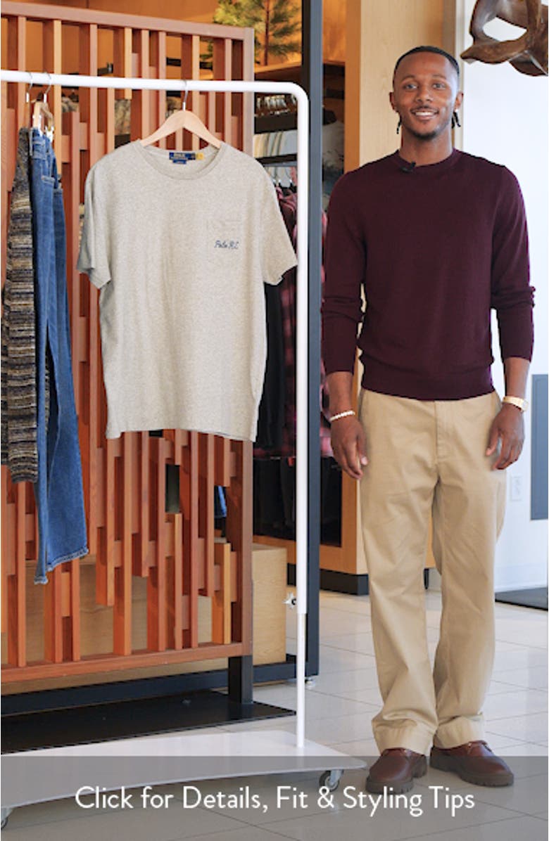 Classic Fit Polo Bear Pocket Graphic T-Shirt, sales video thumbnail