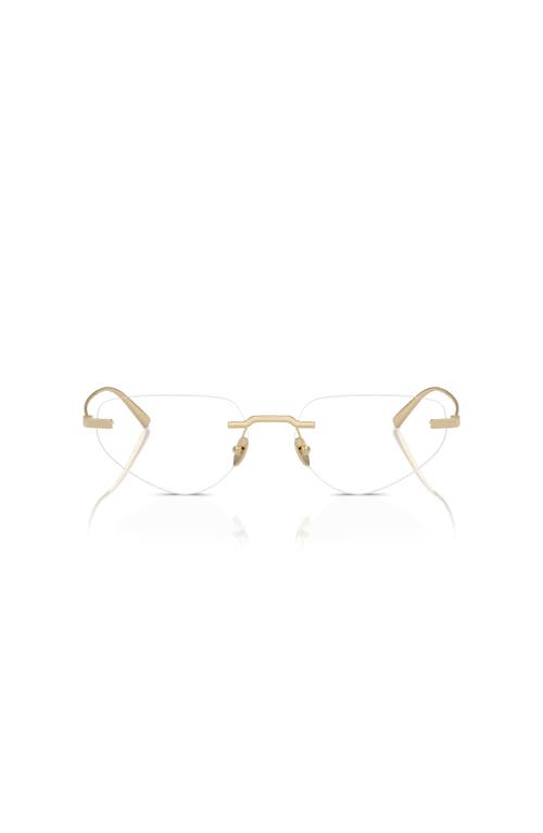 Ferrari 55mm Irregular Optical Glasses In Gold