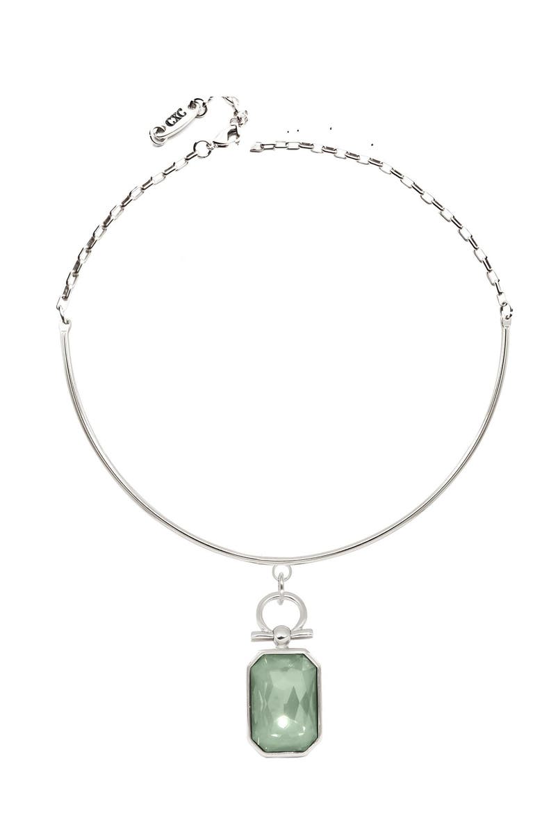 CXC Omega Light Choker, Main, color, Silver