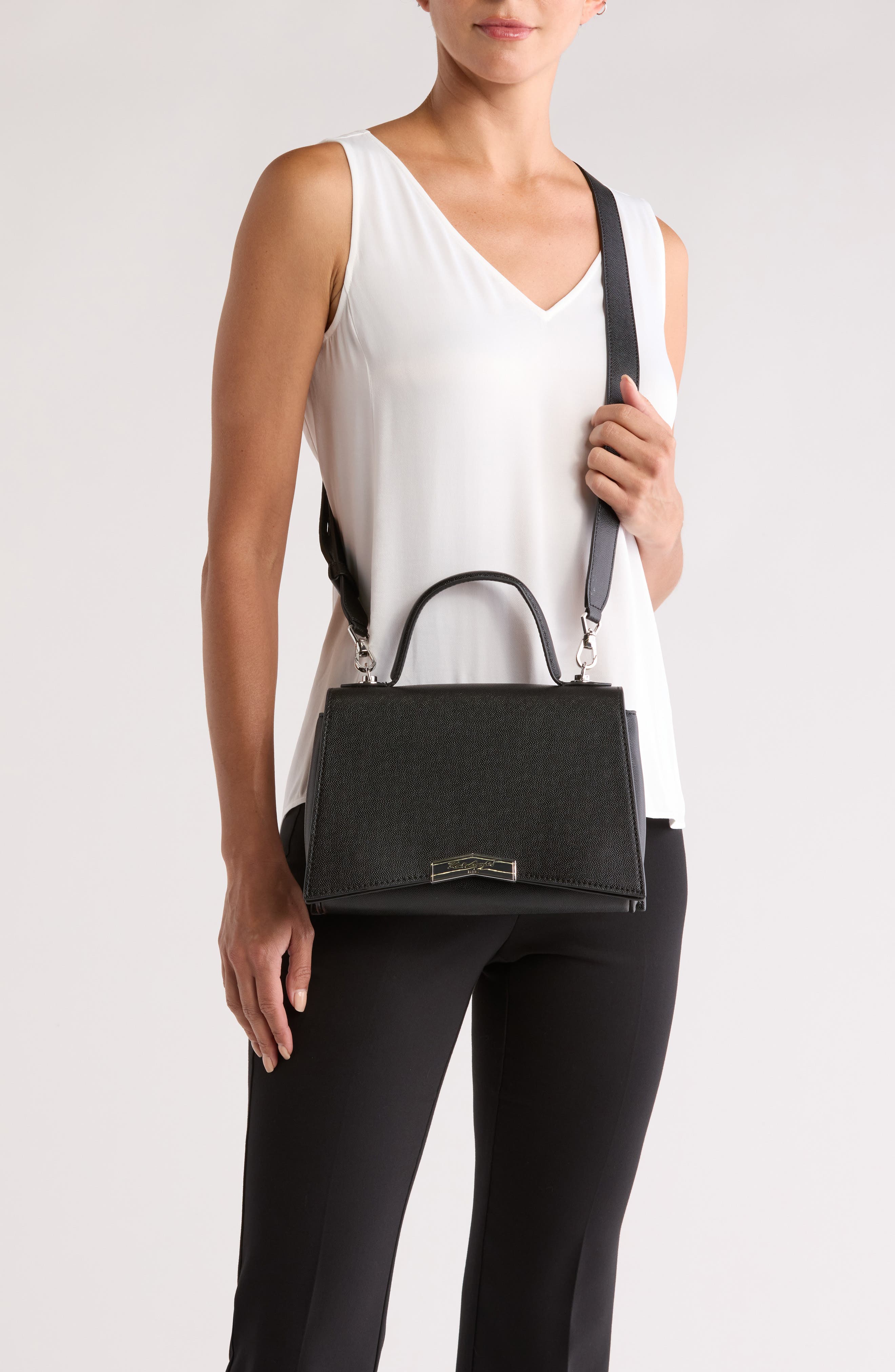 KARL LAGERFELD PARIS Tropez Satchel Bag, Alternate, color, 