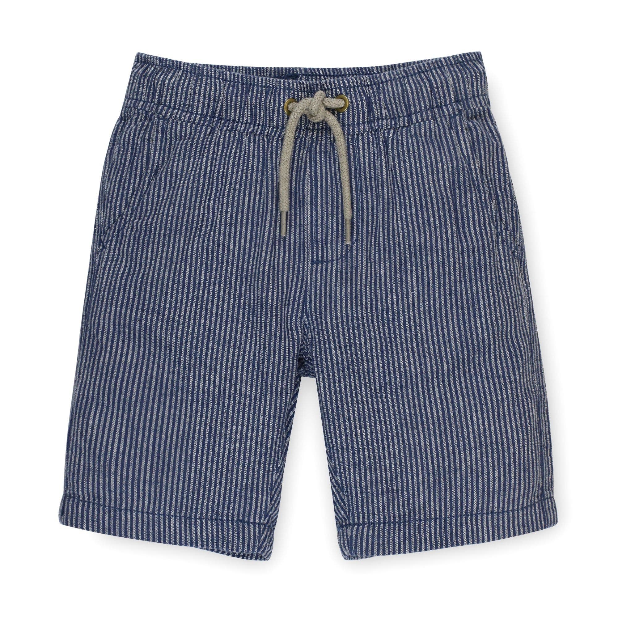 selected Dark Blue and Linen Stripe
