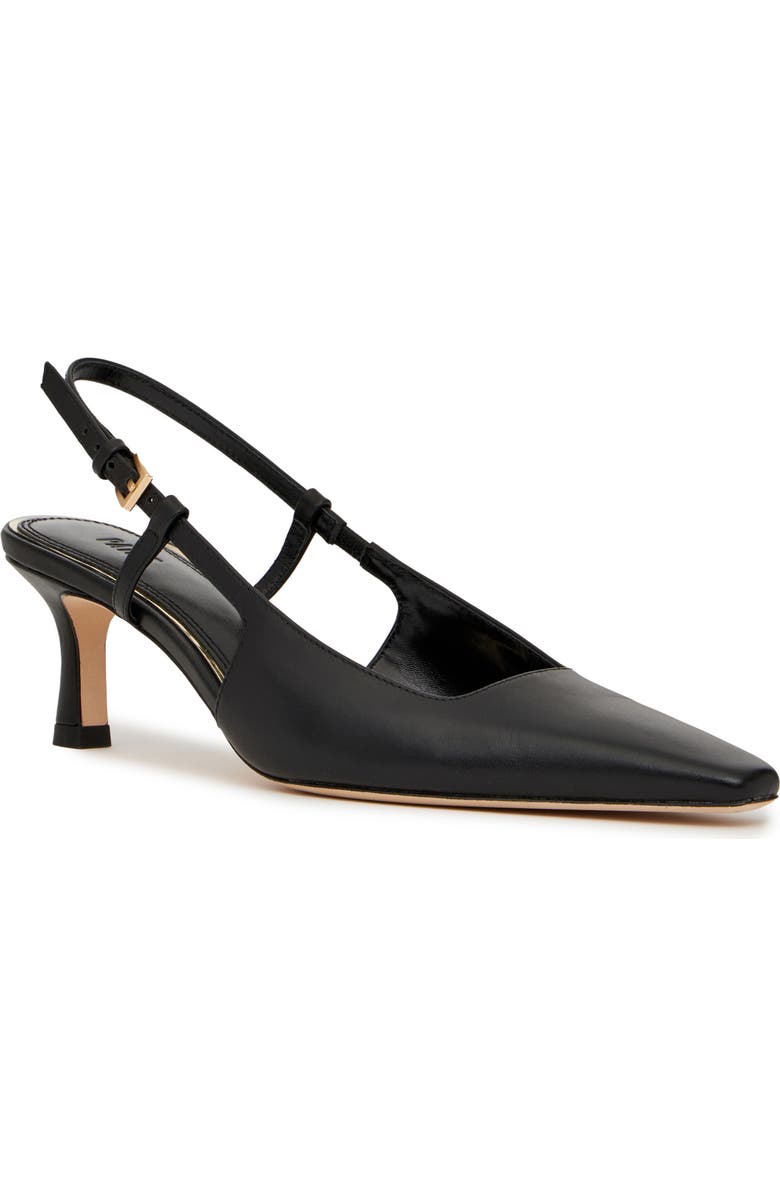 PAIGE Winnie Pointed Toe Slingback Pump, Main, color, Black