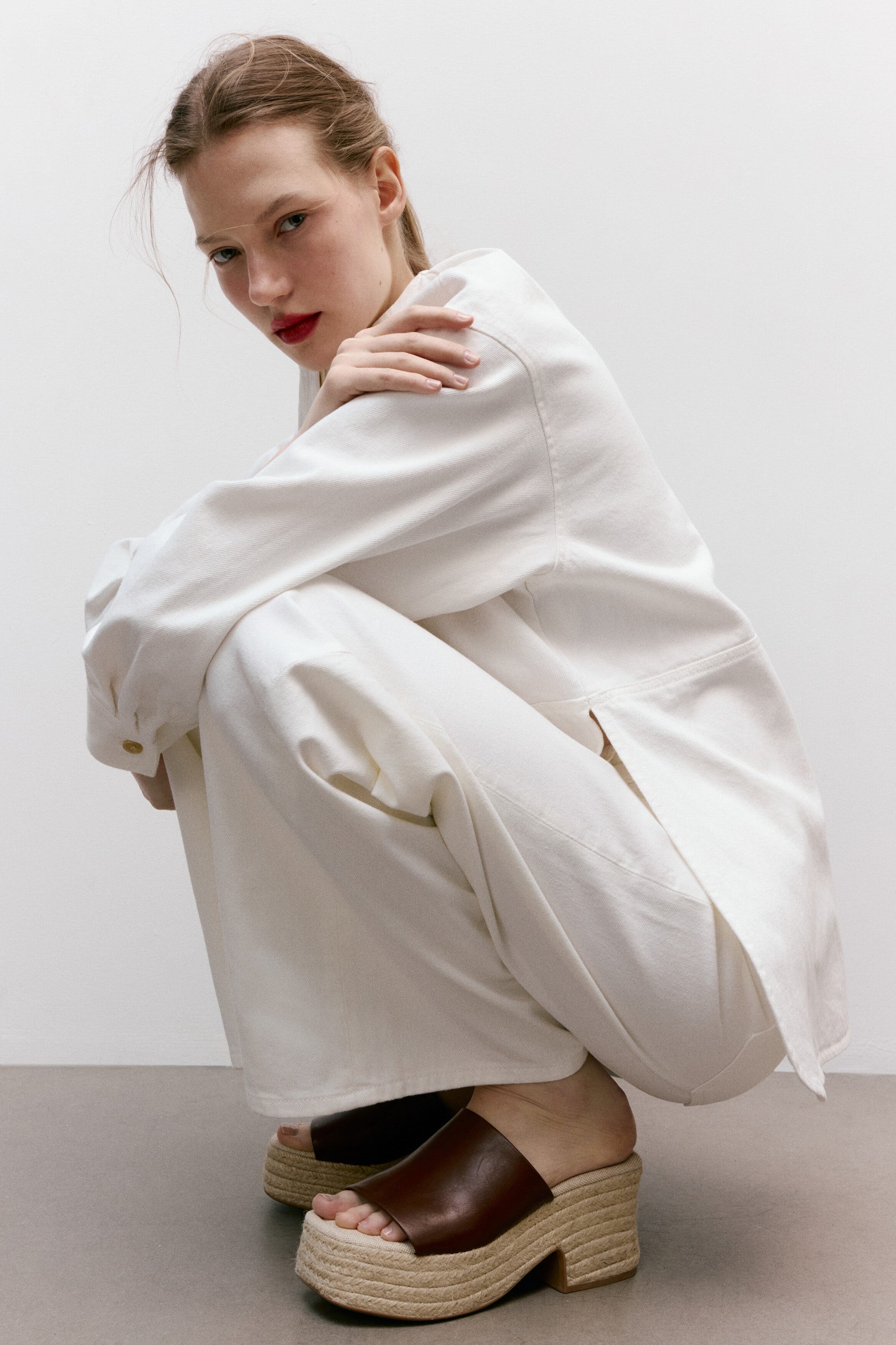 H&M Heeled Espadrilles, Alternate, color, Dark Brown