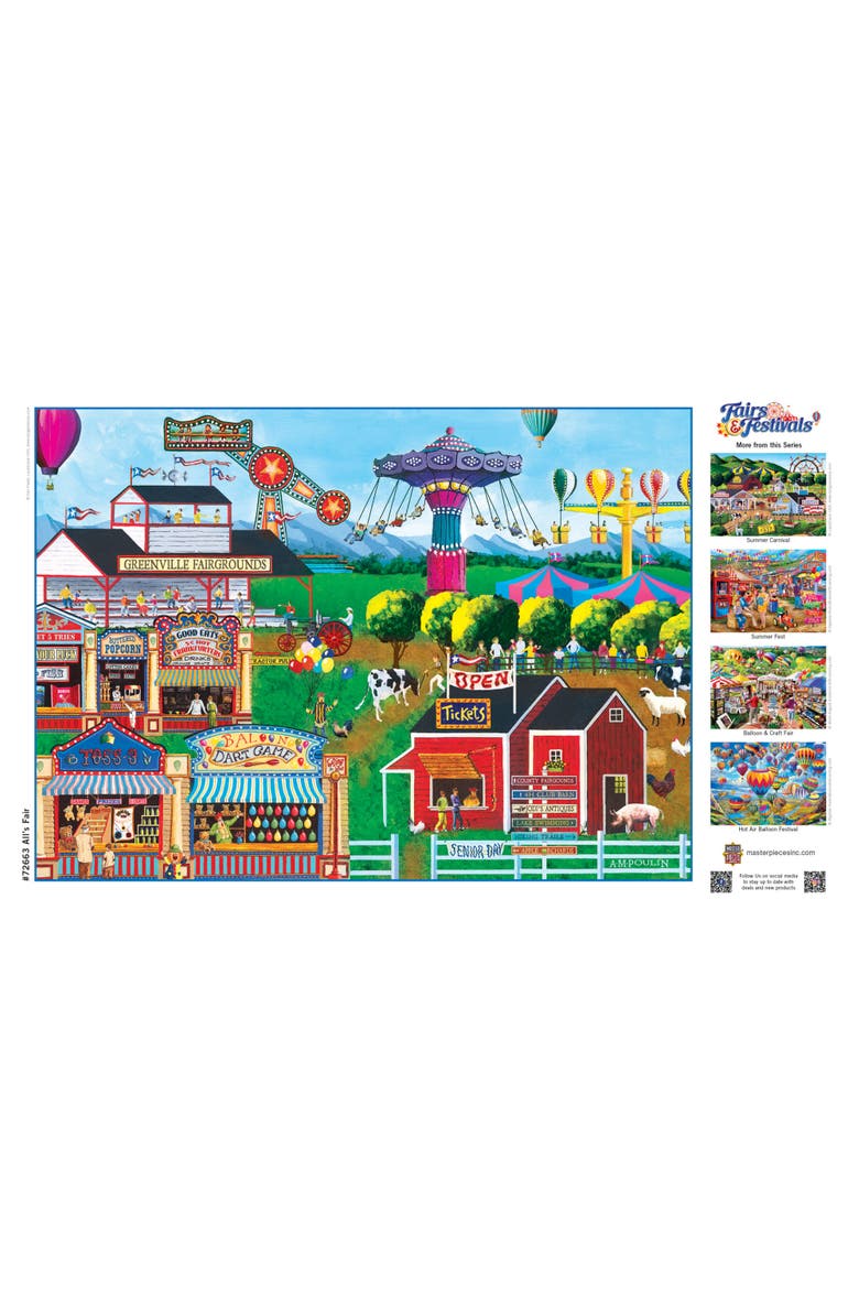 All's Fair 1000 Piece Jigsaw Puzzle, Alternate, color, Multicolor