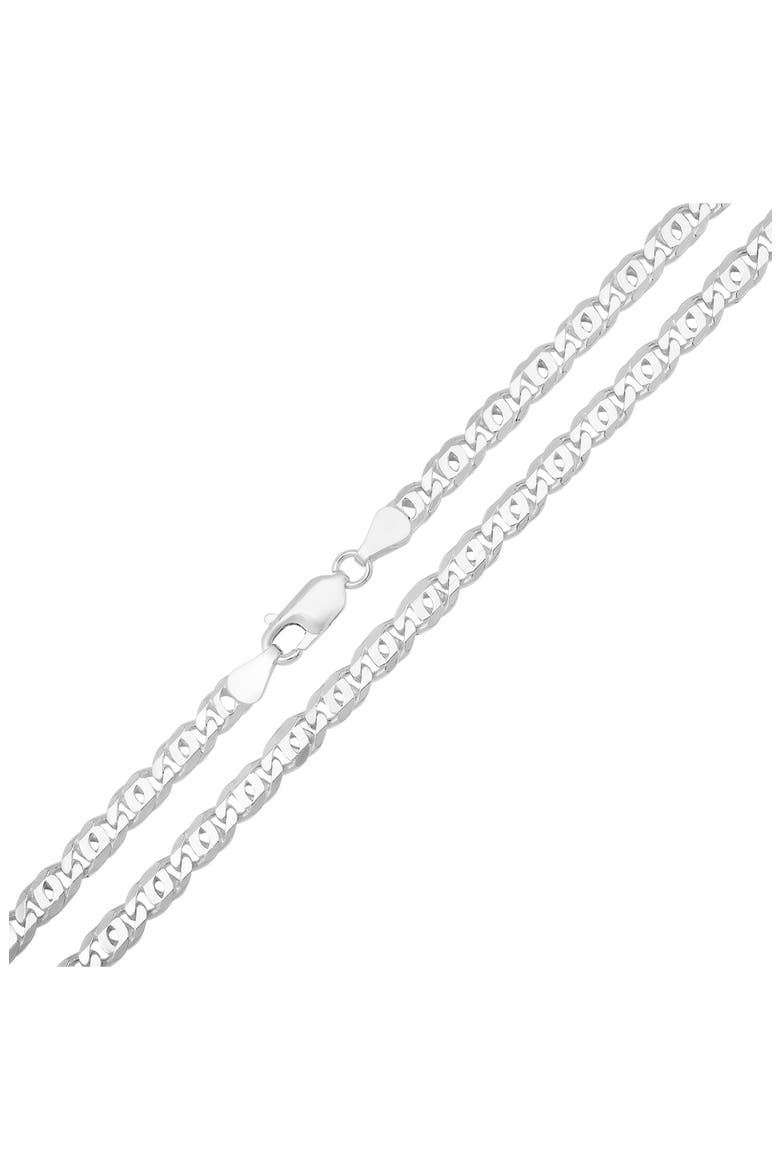 Men's Italian Chain Necklace, Alternate, color, SILVER