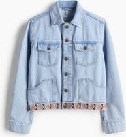 H&M Embroidery-detail Denim Jacket