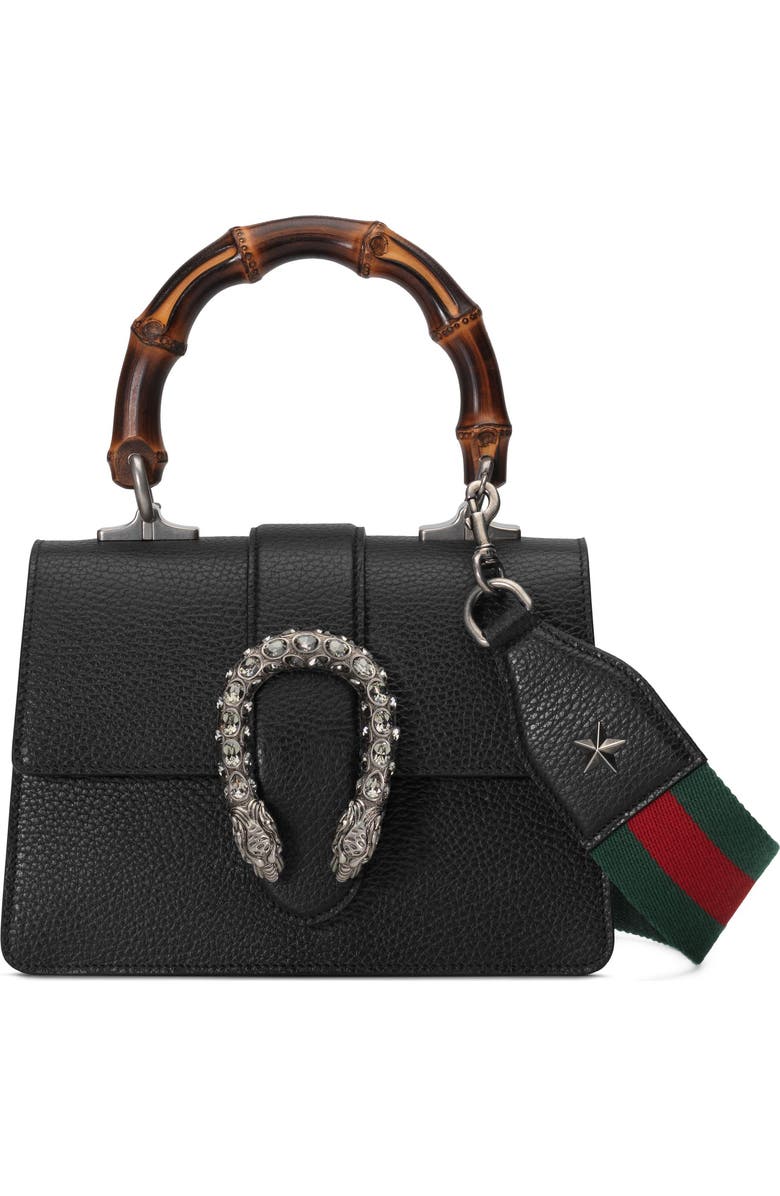 Gucci Mini Leather Satchel, Main, color,