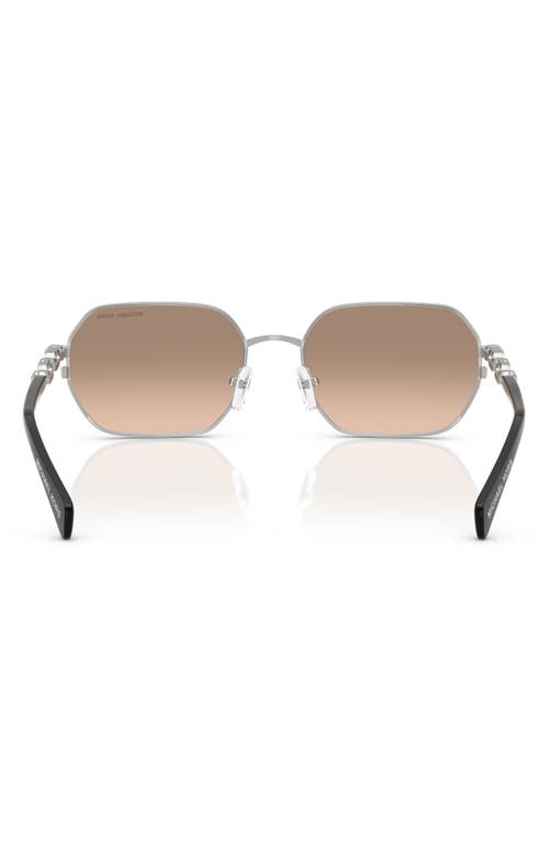 Michael Kors 57mm Geometric Sunglasses In Brown