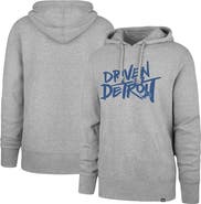 '47 Men's '47 Gray Detroit Lions Driven by Detroit Pullover Hoodie