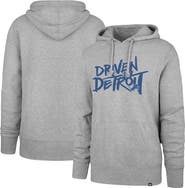 '47 Men's '47 Gray Detroit Lions Driven by Detroit Pullover Hoodie