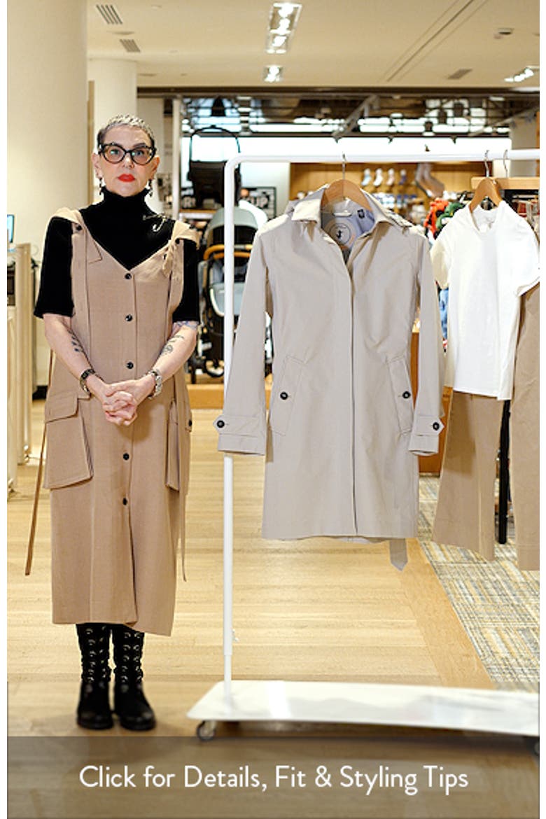 Jackie Water Repellent Raincoat with Removable Hood video