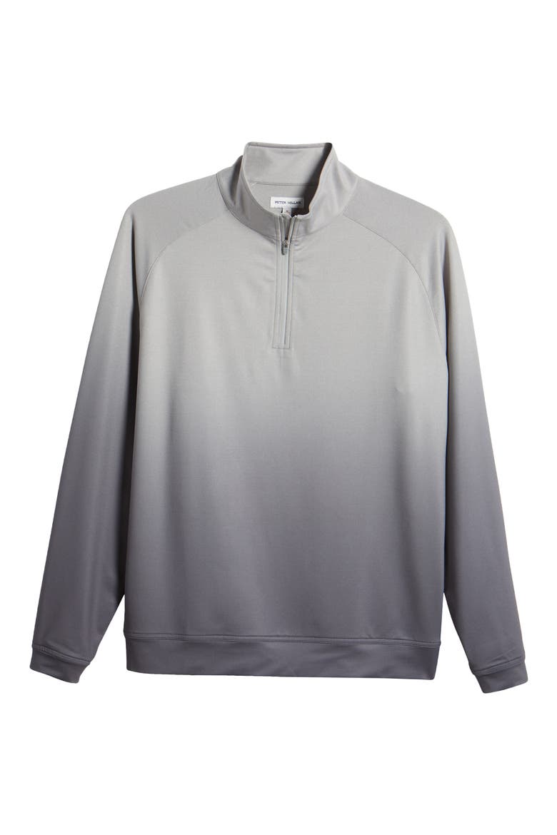 Perth Ombré Quarter Zip Performance Pullover, Alternate, color, GALE GREY