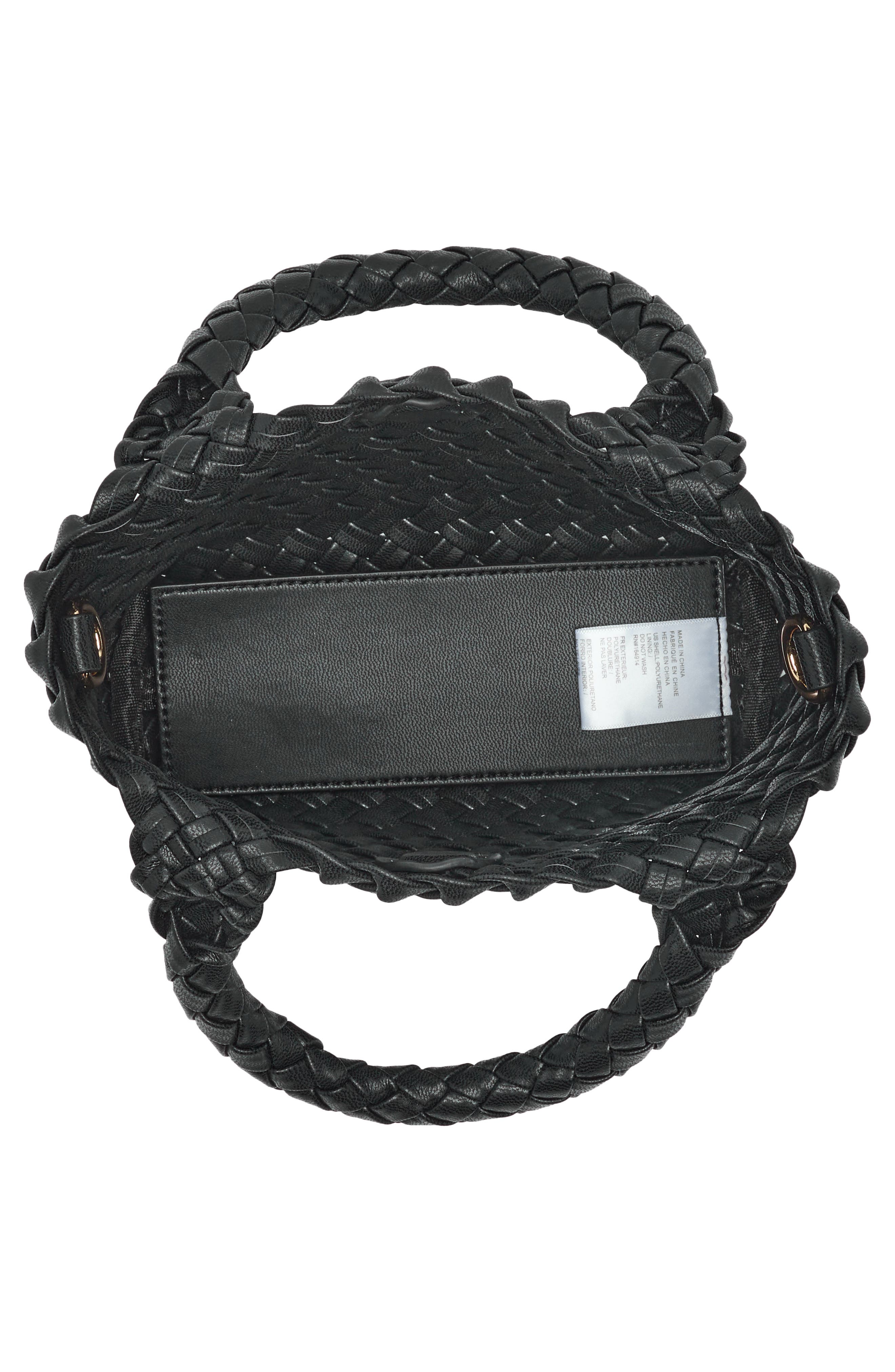 URBAN EXPRESSIONS HANDBAGS Diamond Weave Satchel, Alternate, color, 