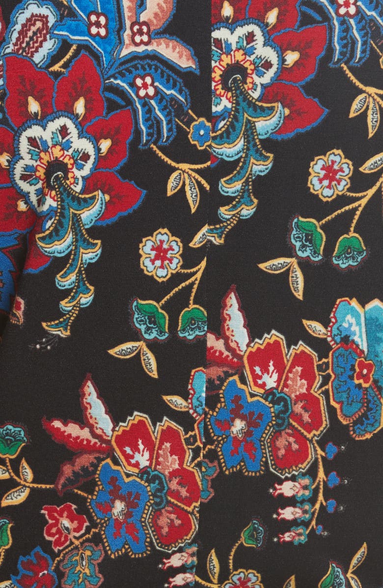 Alice + Olivia Delaina Floral Crop Top, Alternate, color,