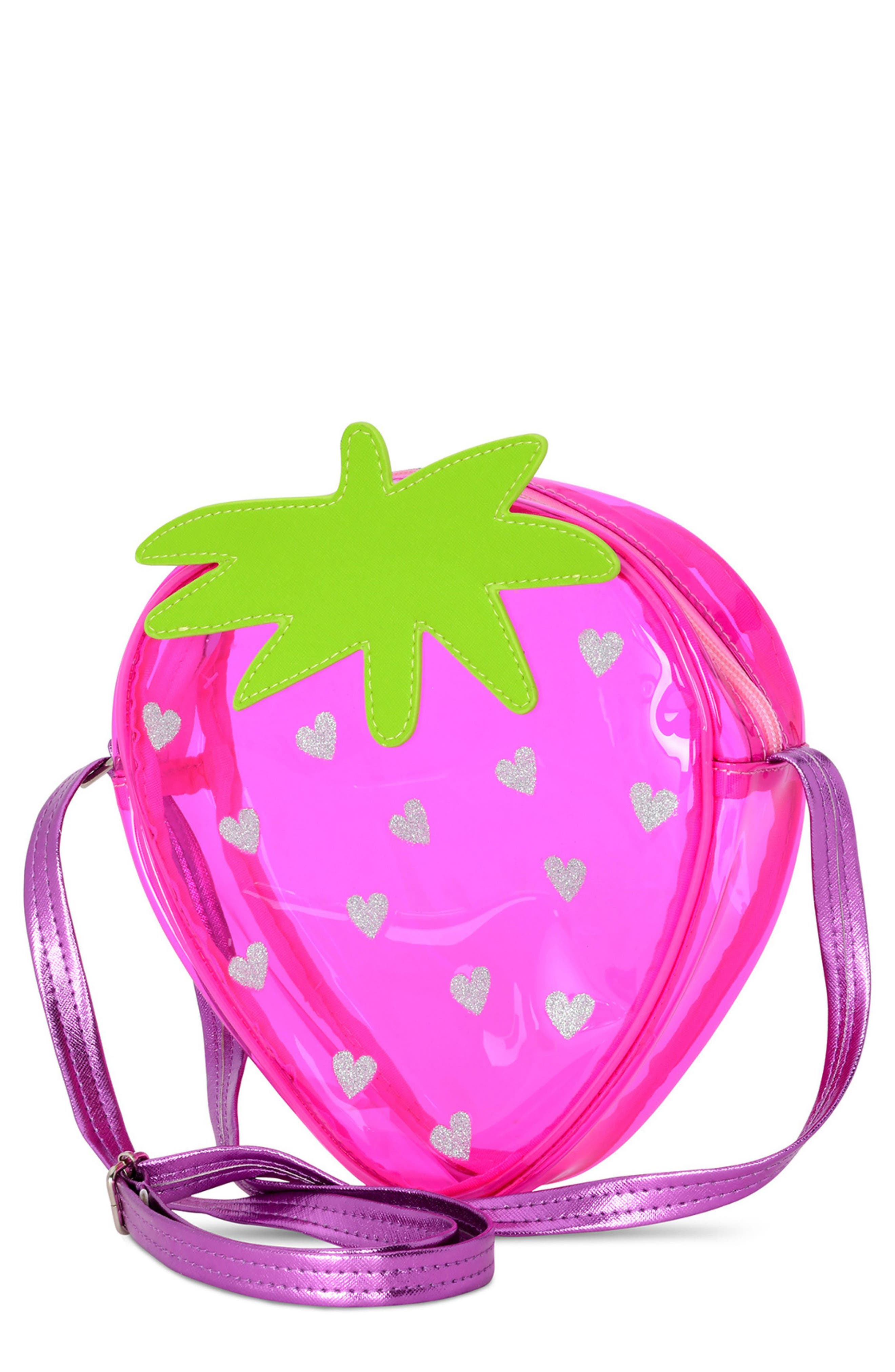 Iscream Kids' Strawberry Crossbody Bag, Main, color, Strawberry