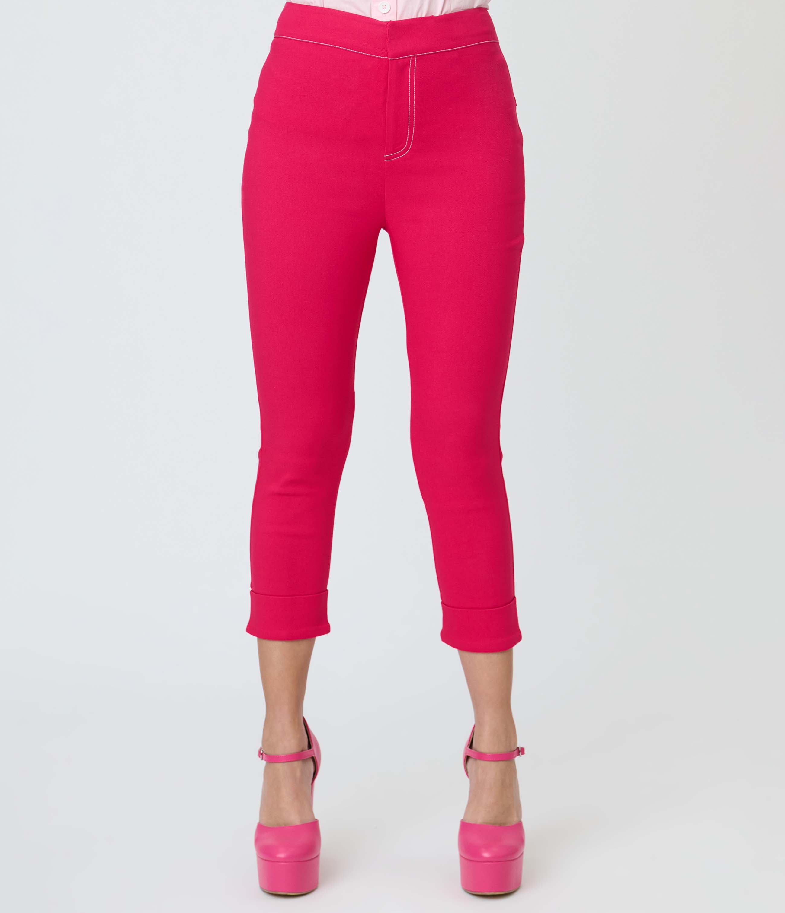 Kitschy Shaped Pocket Smarty Pants Capris - image 2