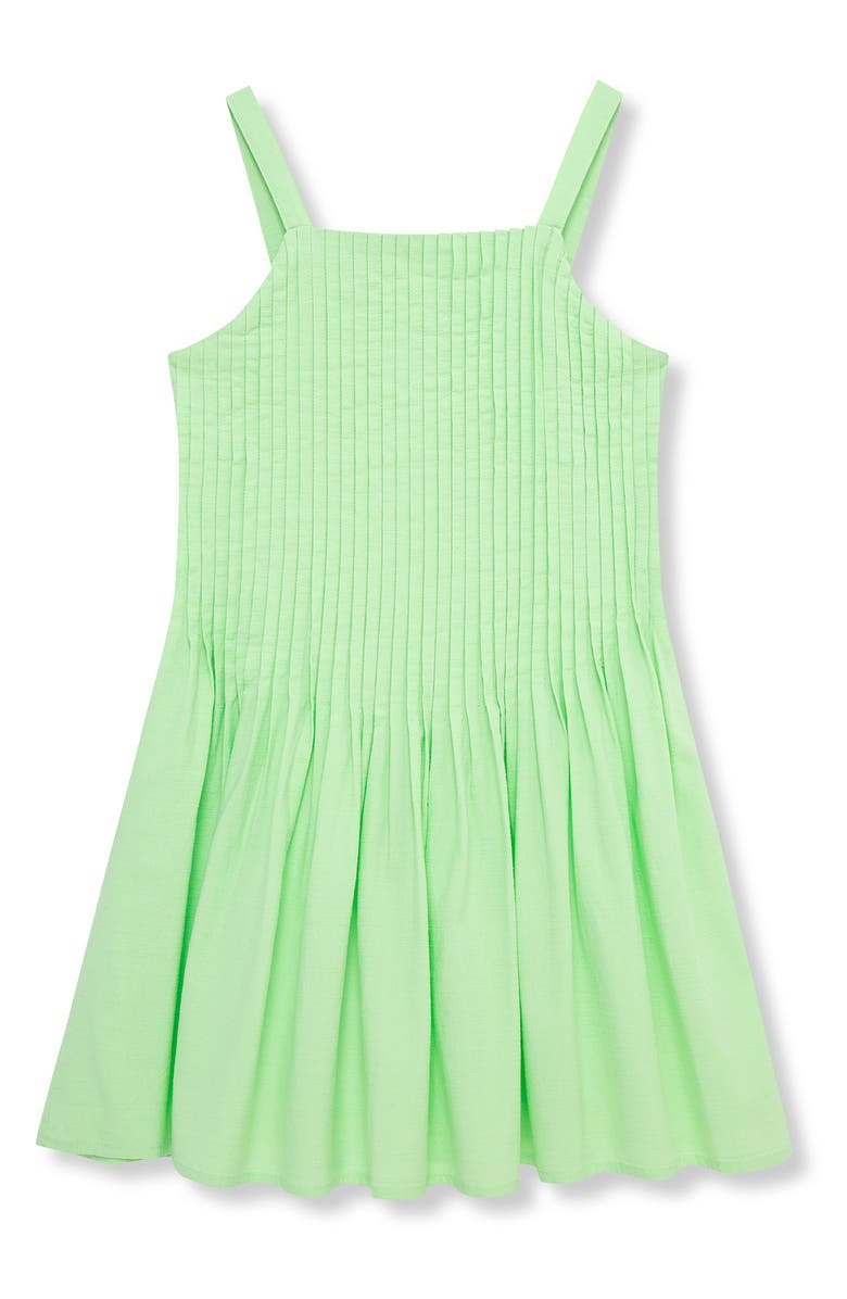 Habitual Kids Kids' Pintucked Dress, Main, color, Light Green