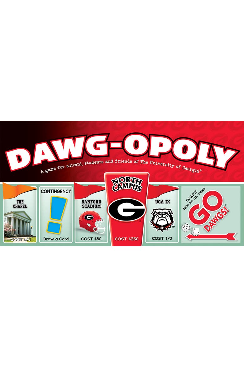 University Of Georgia Dawgopoly Monopoly Board Game, Alternate, color, Multicolored