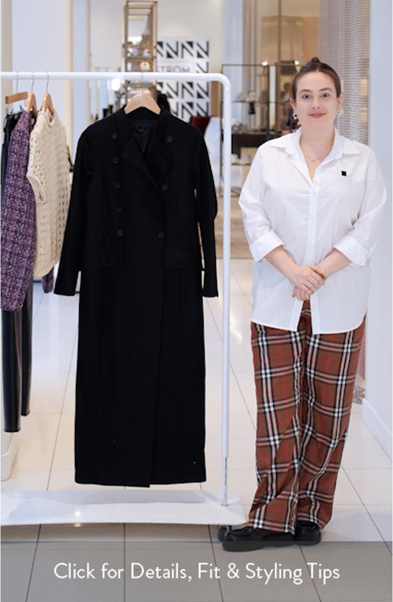 Blaize Longline Wool Blend Coat, sales video thumbnail