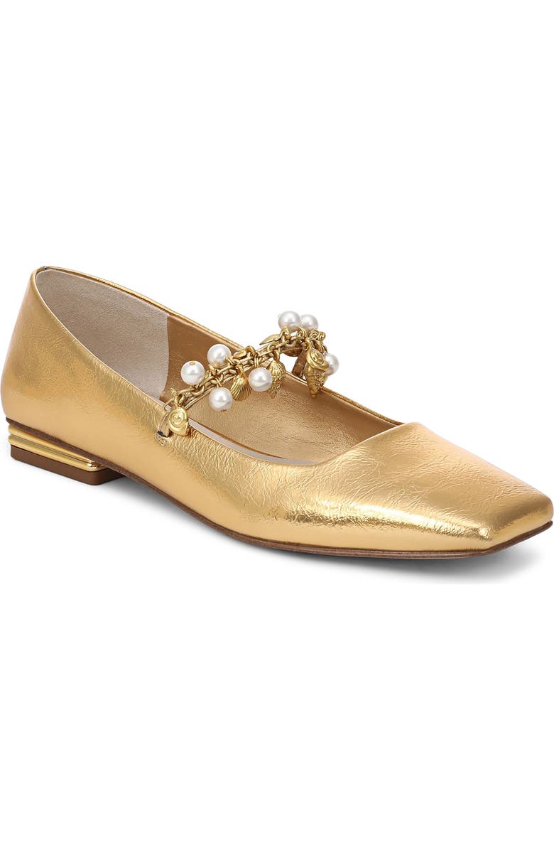 Franco Sarto Tinsley Metallic Flat, Main, color,