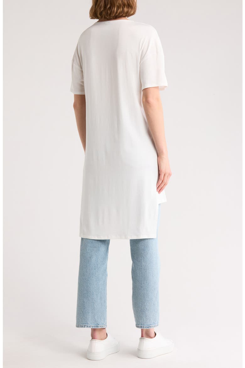 Short Sleeve High-Low Tunic Top, Alternate, color, IVORY