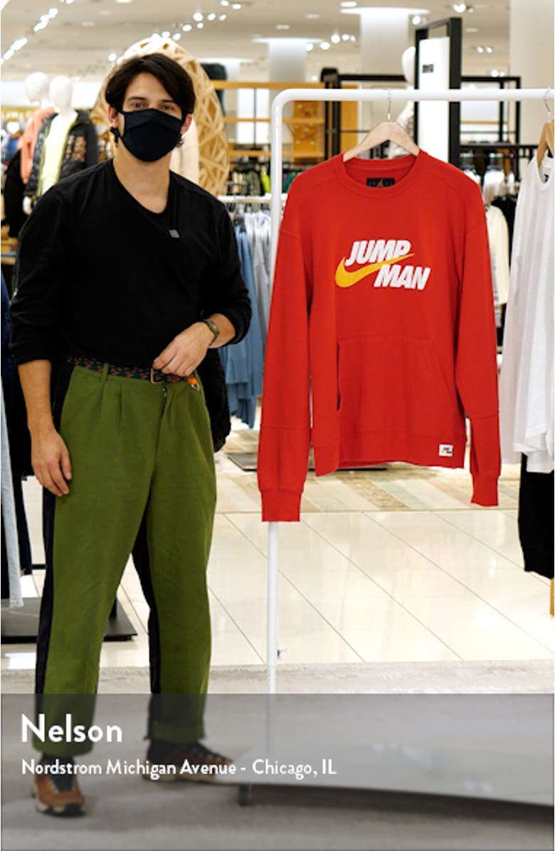 Jumpman Logo Appliqué Crewneck Sweatshirt, sales video thumbnail