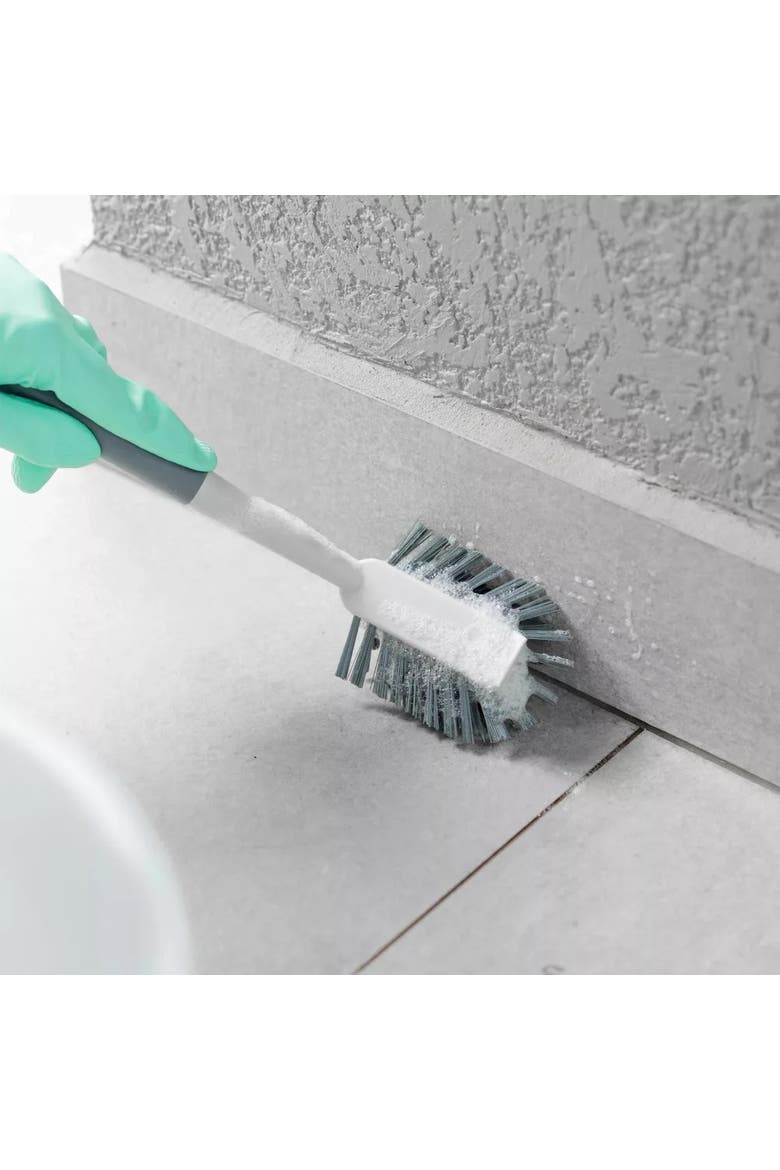Multipurpose Heavy Duty Ergonomic Scrub Brush, Alternate, color, White