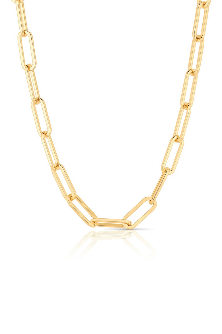 Allegra Necklace, Main, color, 14K GOLD PLATED