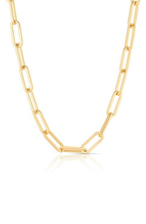 Allegra Paperclip Chain Necklace