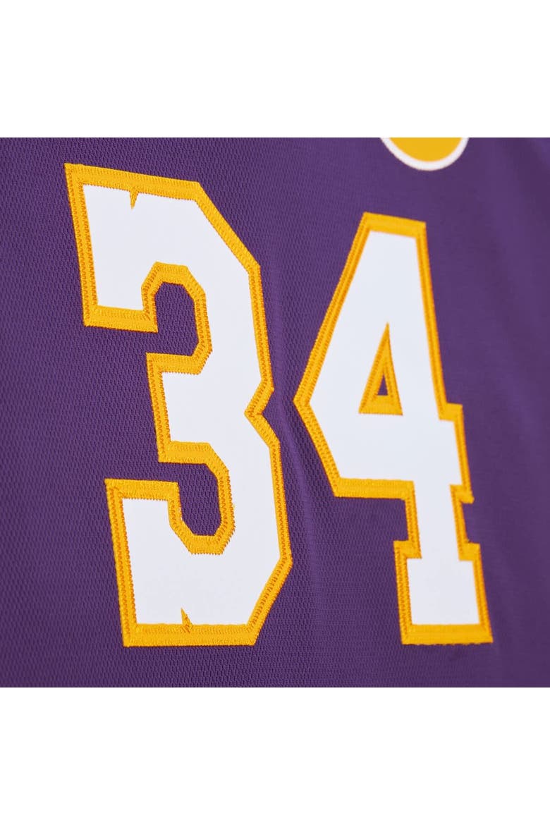 Men's Mitchell & Ness Shaquille O'Neal Purple Los Angeles Lakers 2000 NBA All-Star Game Authentic Jersey, Alternate, color, Purple